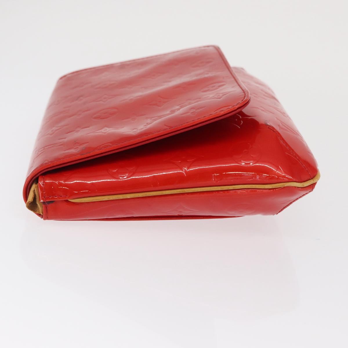 LOUIS VUITTON Monogram Vernis Thompson Street Bag Red M91094 LV Auth ep13184
