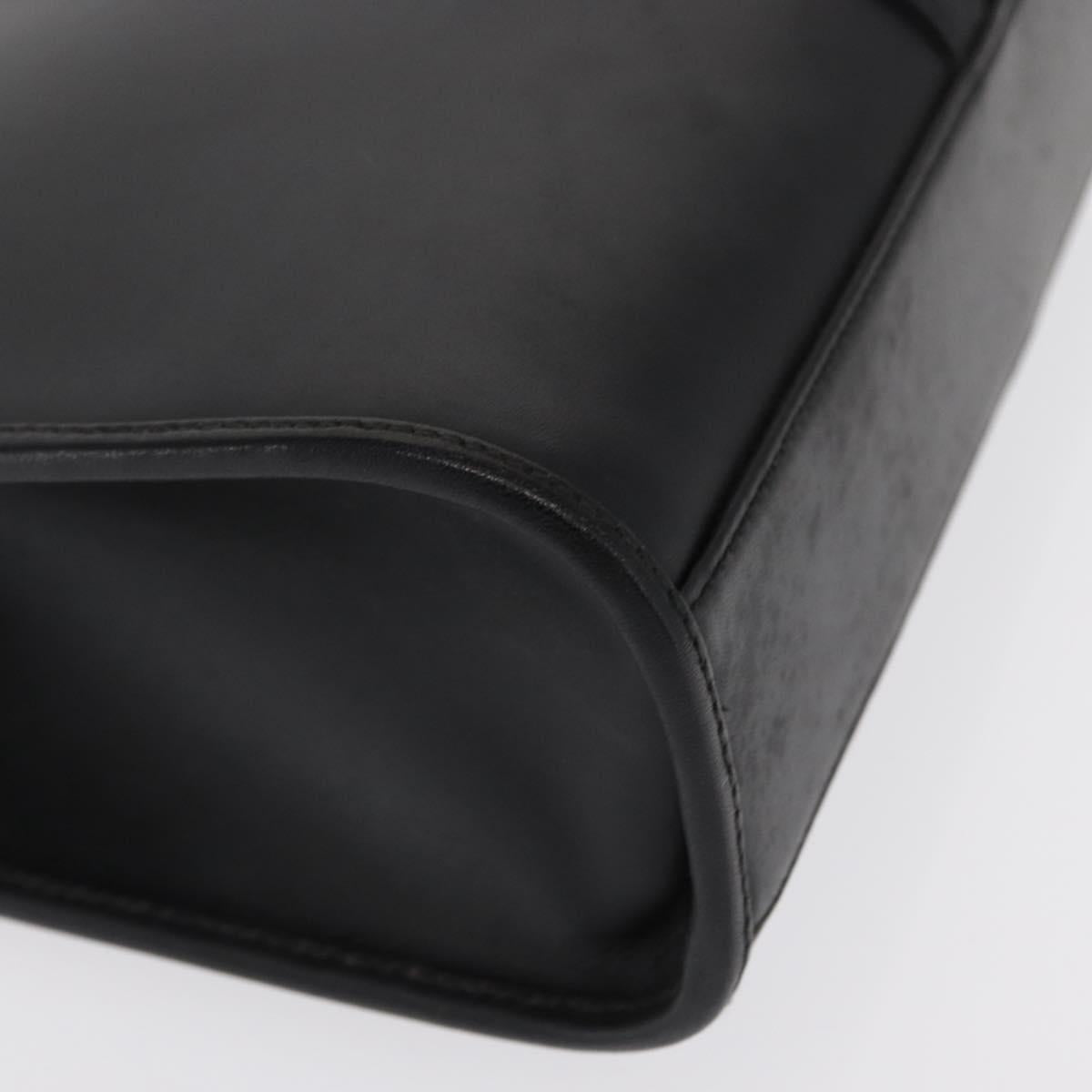 GUCCI Jackie Hand Bag Leather Black Silver 002 1065 Auth ep13198