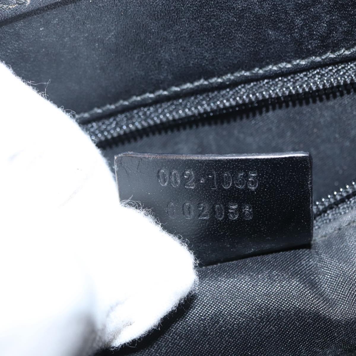 GUCCI Jackie Hand Bag Leather Black Silver 002 1065 Auth ep13198