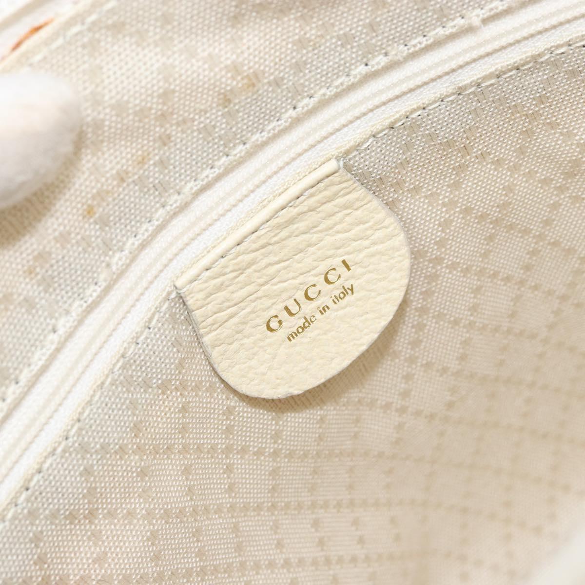 GUCCI Bamboo Hand Bag Suede 2way Beige Gold 000 2865 0290 Auth ep13200