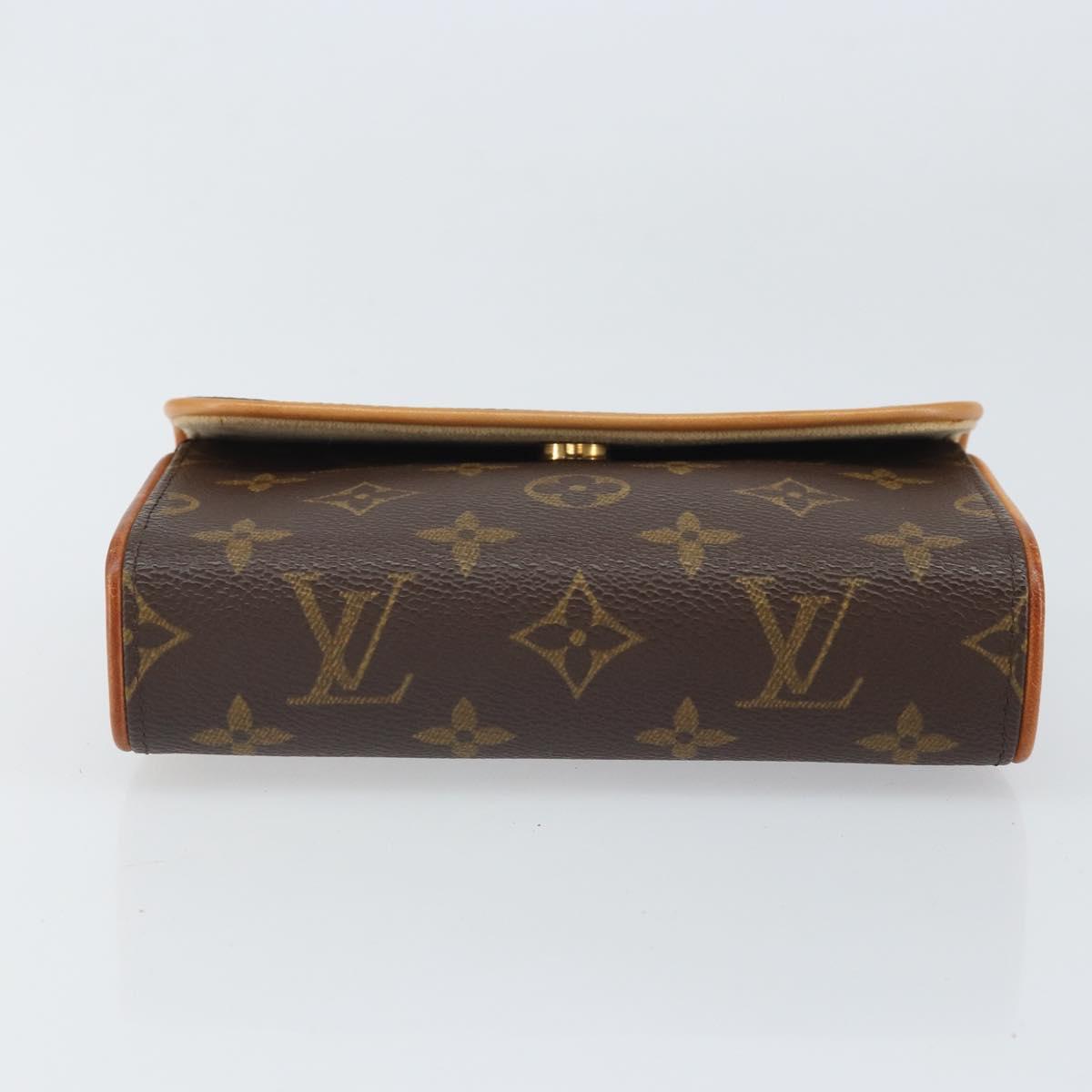 LOUIS VUITTON Monogram Pochette Florentine Waist bag M51855 LV Auth ep13215