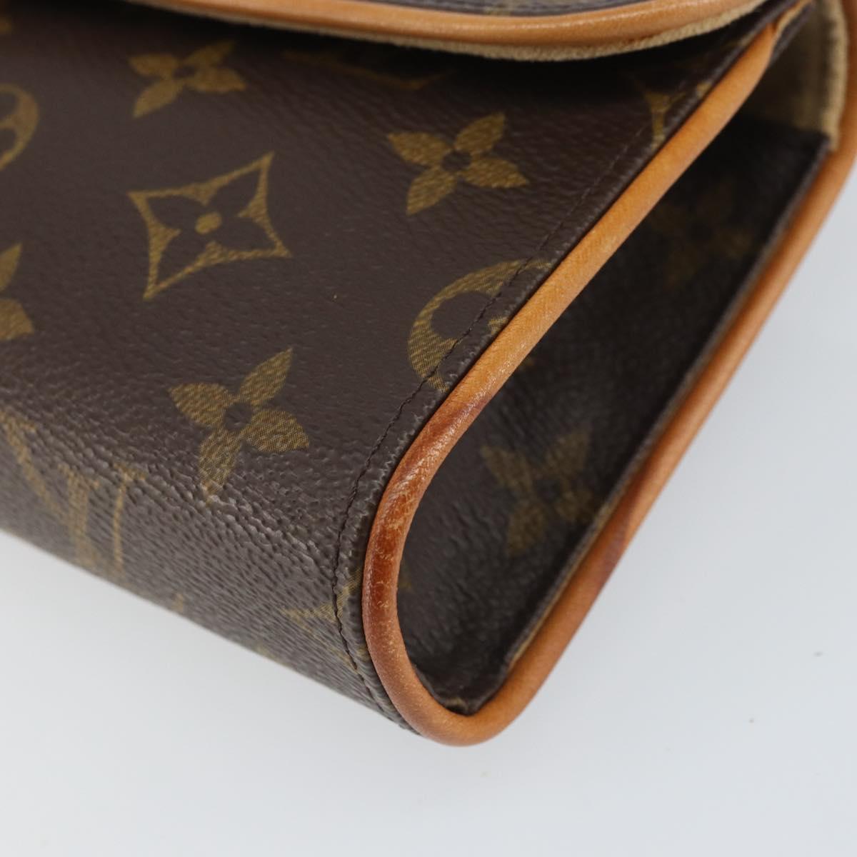LOUIS VUITTON Monogram Pochette Florentine Waist bag M51855 LV Auth ep13215