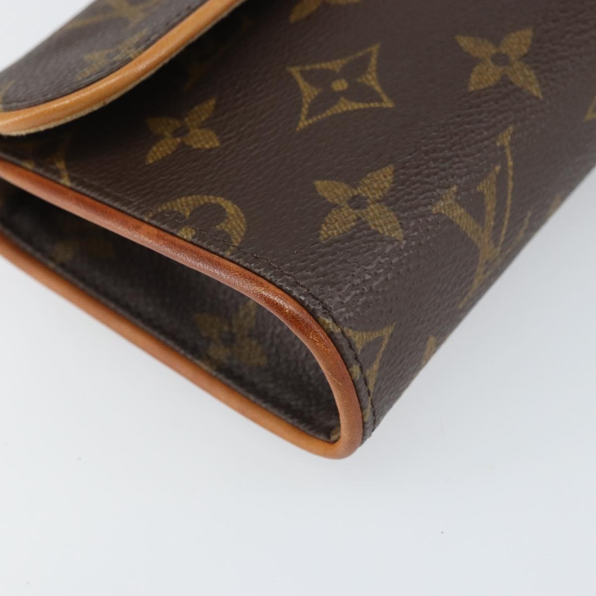 LOUIS VUITTON Monogram Pochette Florentine Waist bag M51855 LV Auth ep13215