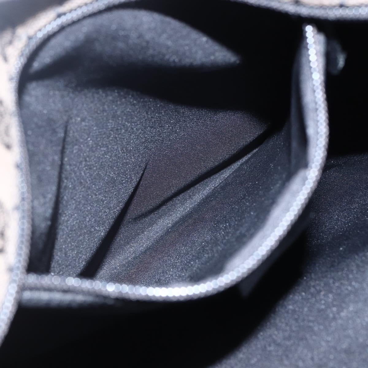 GUCCI GG Canvas Tote Bag Black Silver 019 0401 Auth ep13216