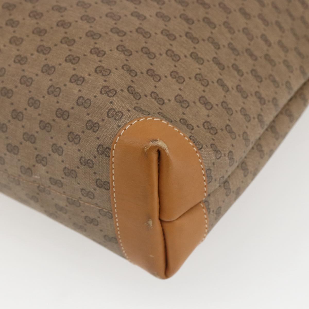 GUCCI Micro GG Supreme Tote Bag PVC Beige Gold 002 39 0054 Auth ep13221