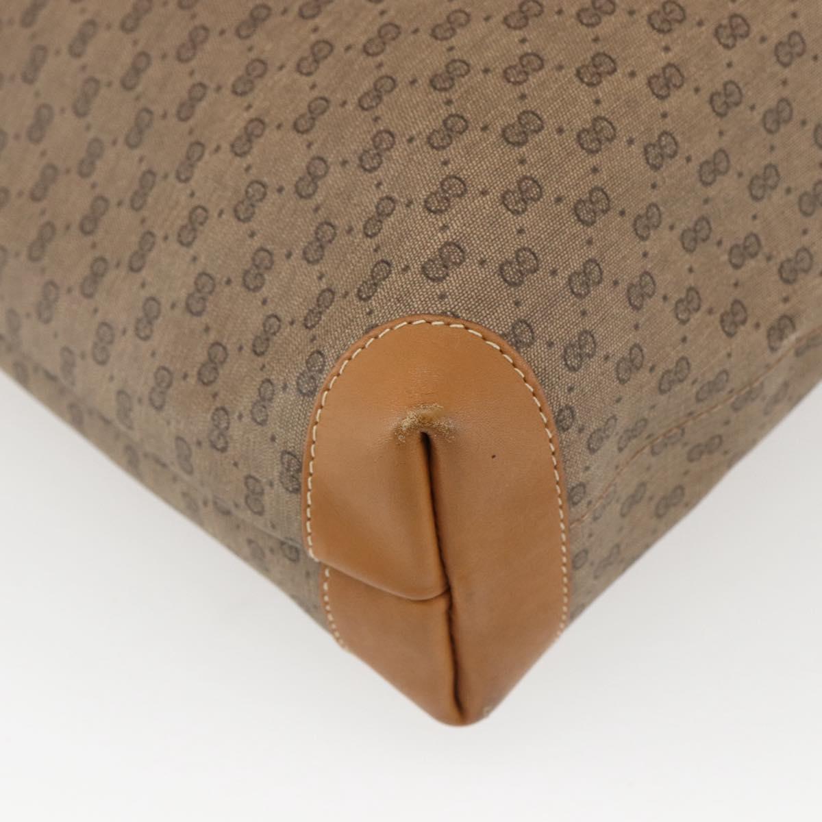 GUCCI Micro GG Supreme Tote Bag PVC Beige Gold 002 39 0054 Auth ep13221