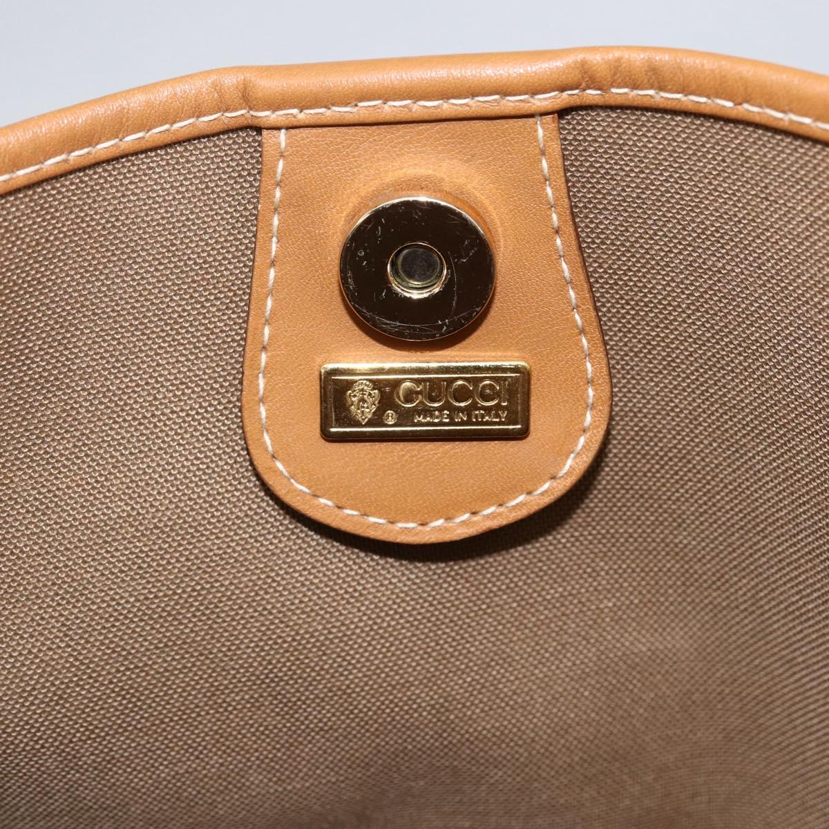 GUCCI Micro GG Supreme Tote Bag PVC Beige Gold 002 39 0054 Auth ep13221