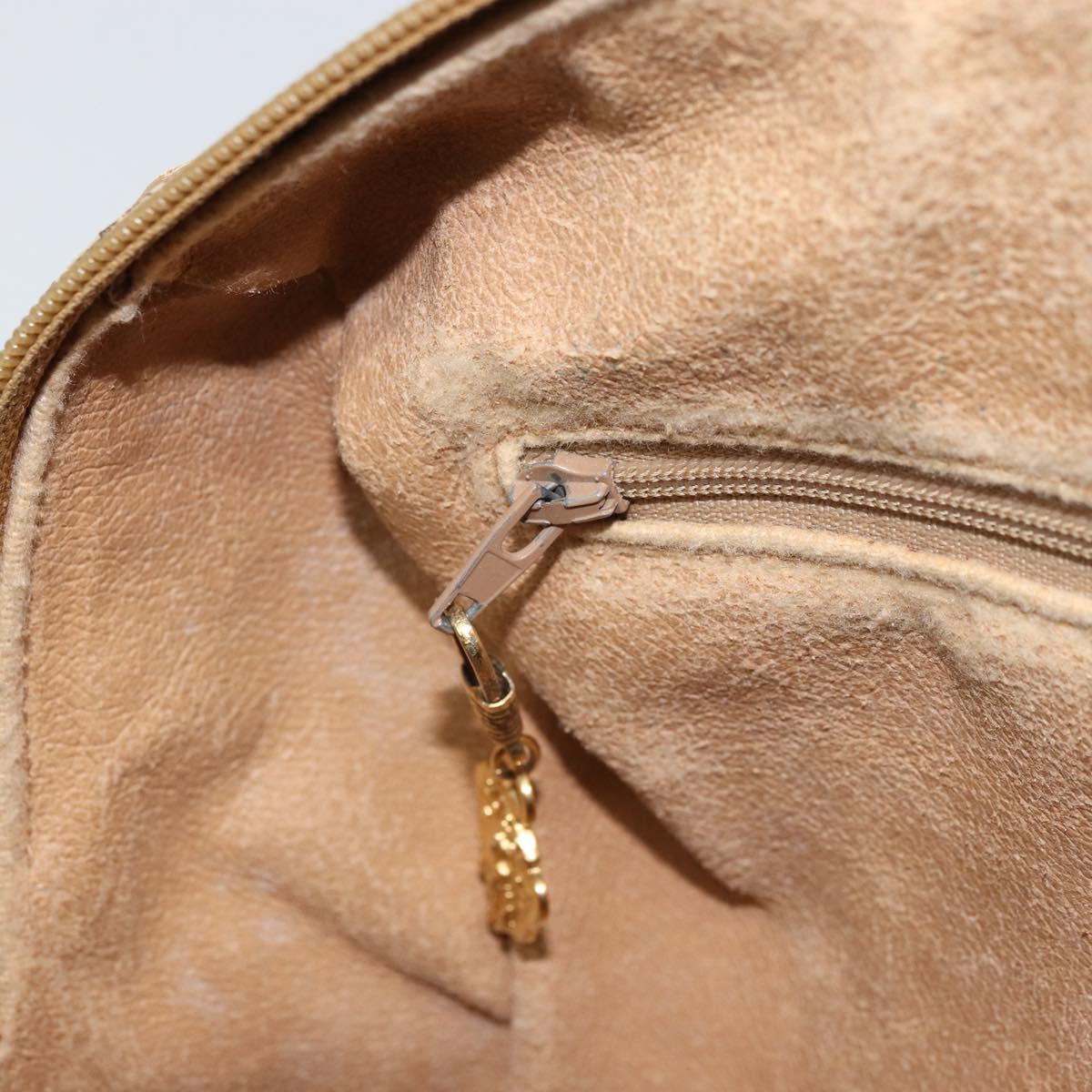 GUCCI Micro GG Supreme Boston Bag PVC Beige Gold 002 58 0165 Auth ep13225