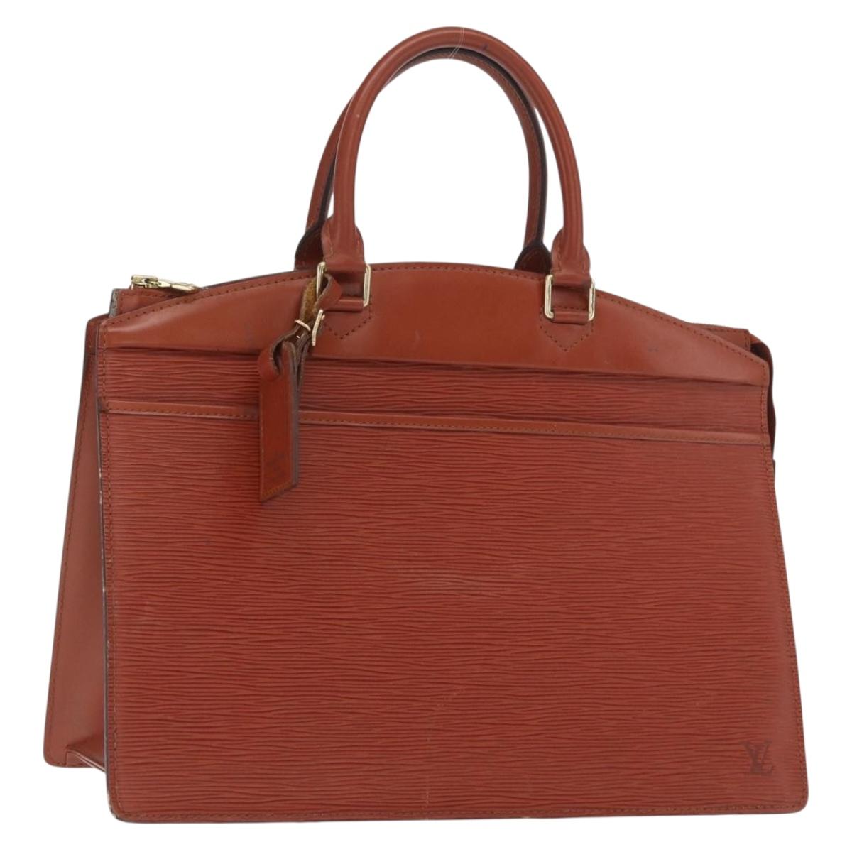 LOUIS VUITTON Epi Riviera Hand Bag Brown M48183 LV Auth ep13237