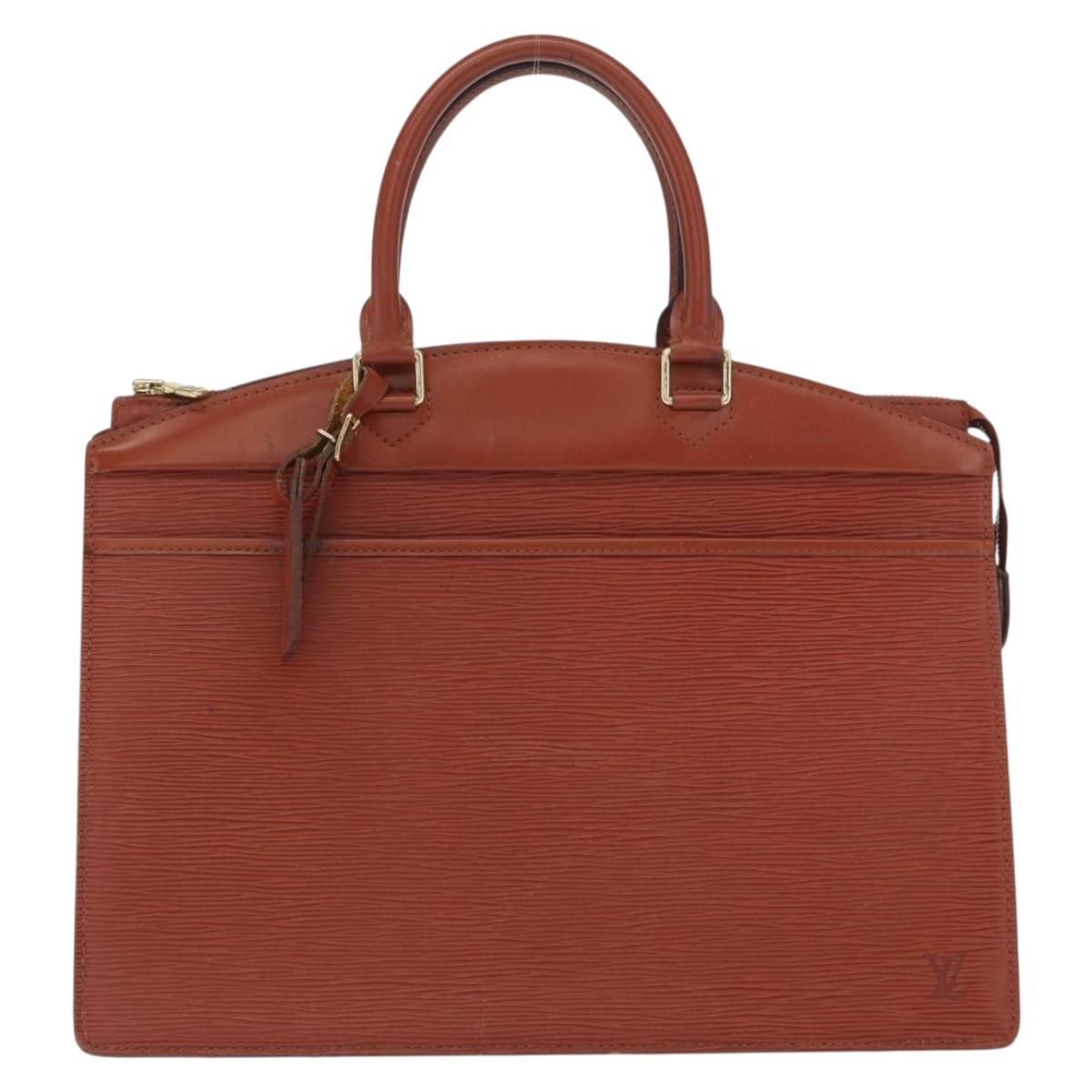 LOUIS VUITTON Epi Riviera Hand Bag Brown M48183 LV Auth ep13237
