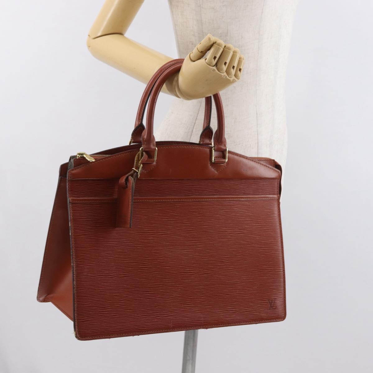 LOUIS VUITTON Epi Riviera Hand Bag Brown M48183 LV Auth ep13237