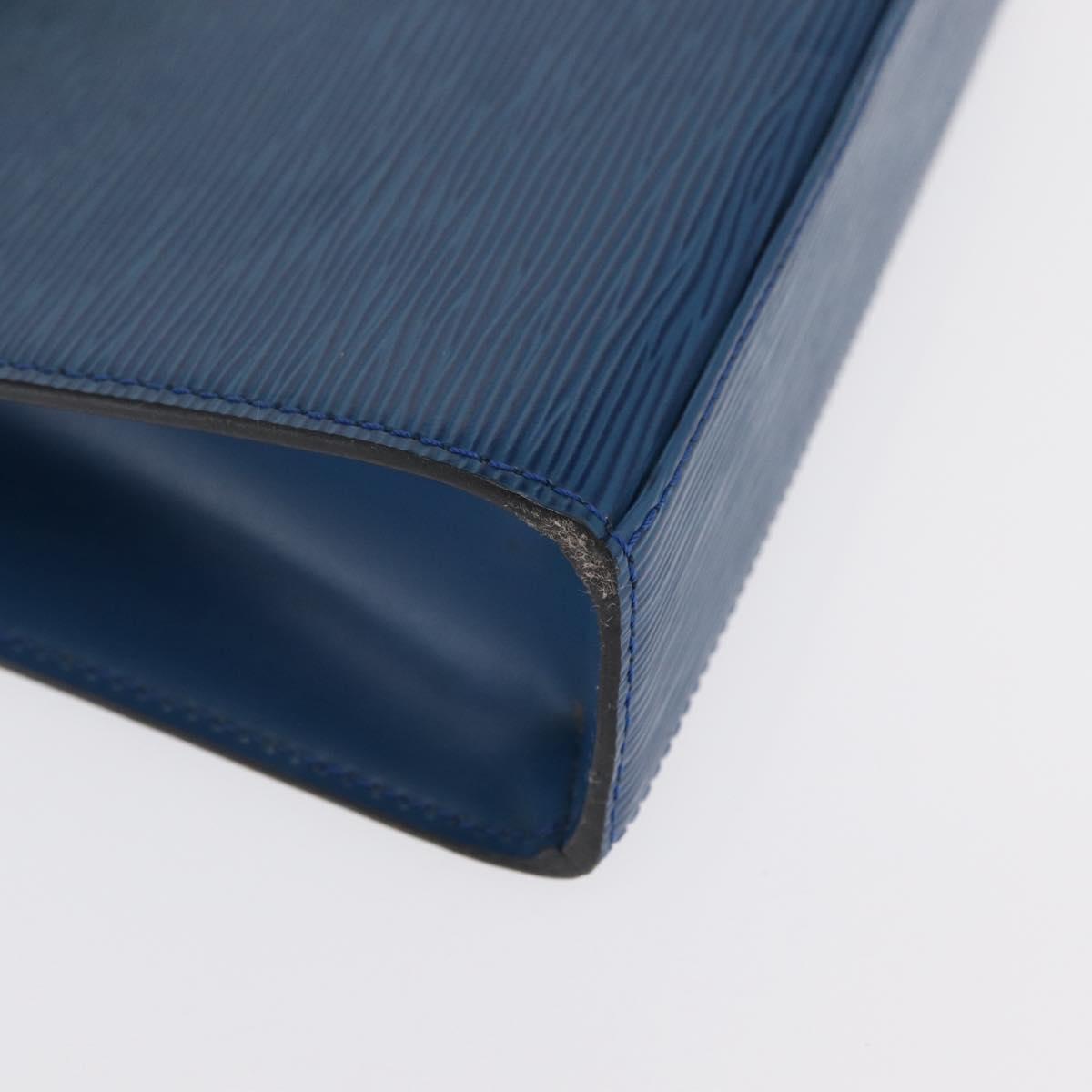 LOUIS VUITTON Epi Malesherbes Hand Bag Blue M52375 LV Auth ep13253