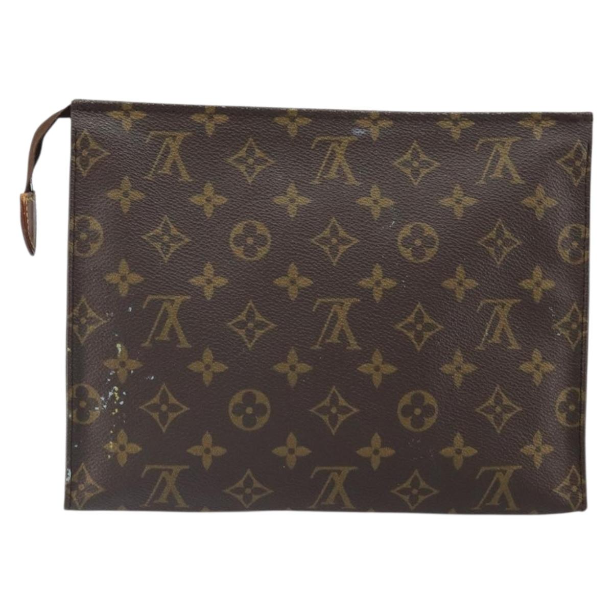 LOUIS VUITTON Monogram Poche Toilette 26 Pouch M47542 LV Auth ep13257