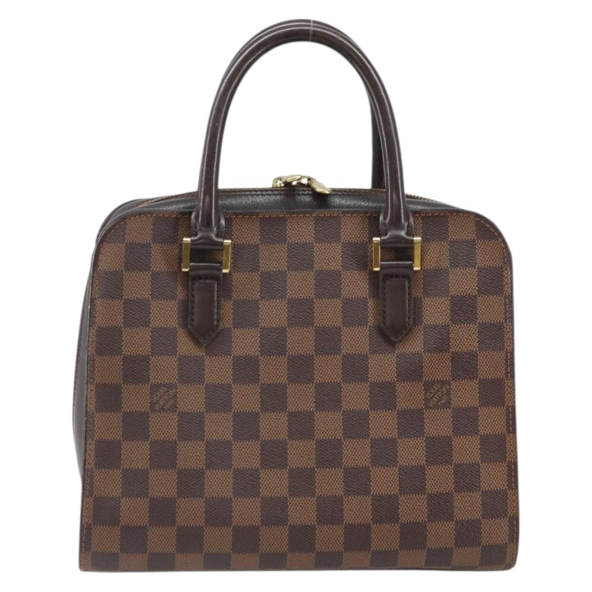 LOUIS VUITTON Damier Ebene Triana Hand Bag N51155 LV Auth ep13261