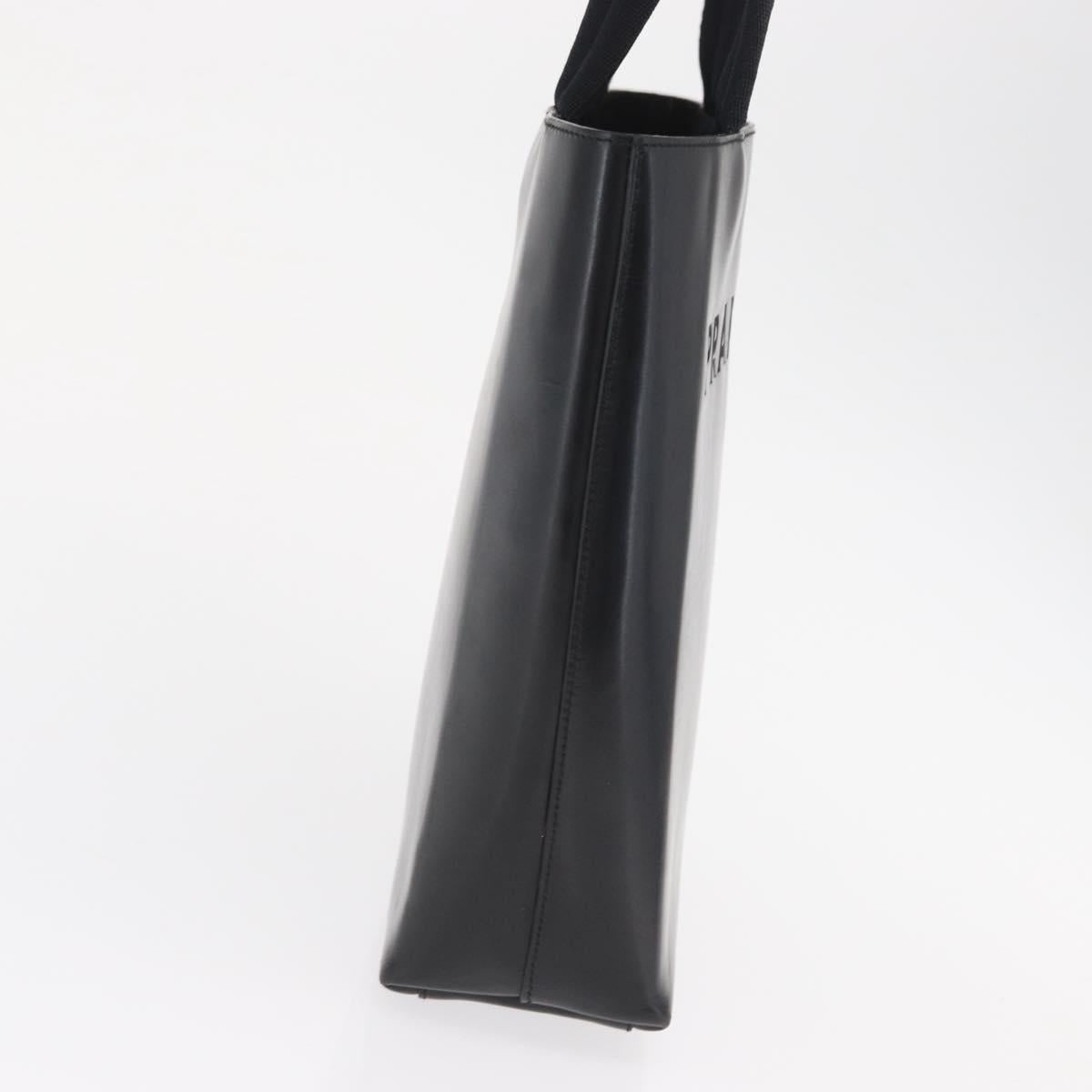 PRADA Hand Bag Leather Black Auth ep13263