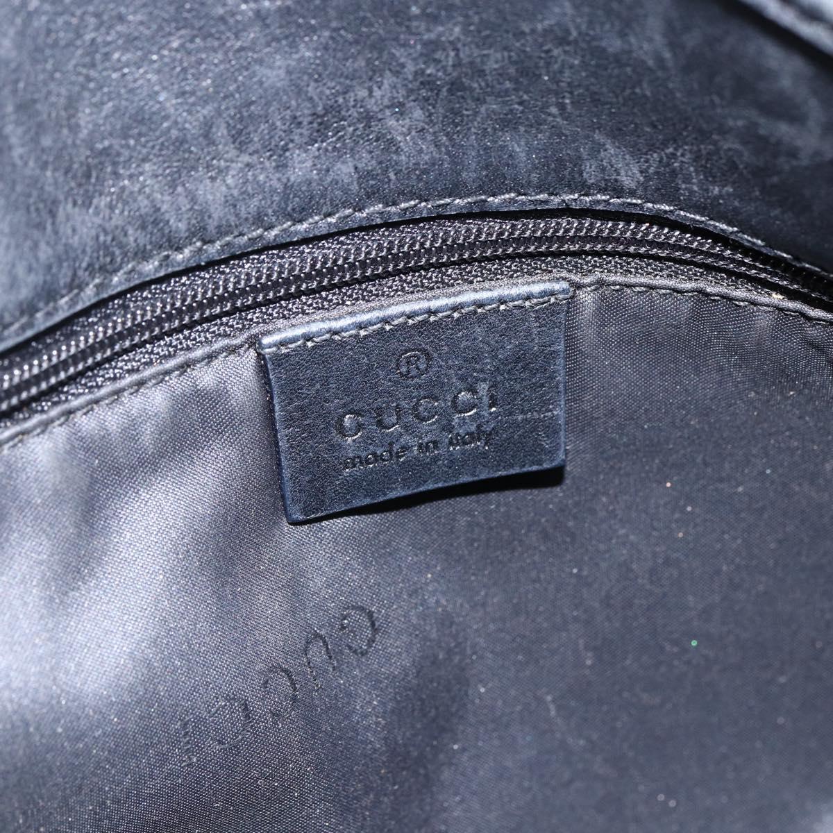 GUCCI GG Canvas Tote Bag Black Gold 002 1097 2404 Auth ep13271