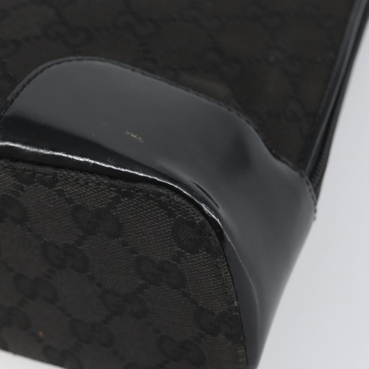 GUCCI GG Canvas Tote Bag Black Gold 002 1122 3444 Auth ep13276