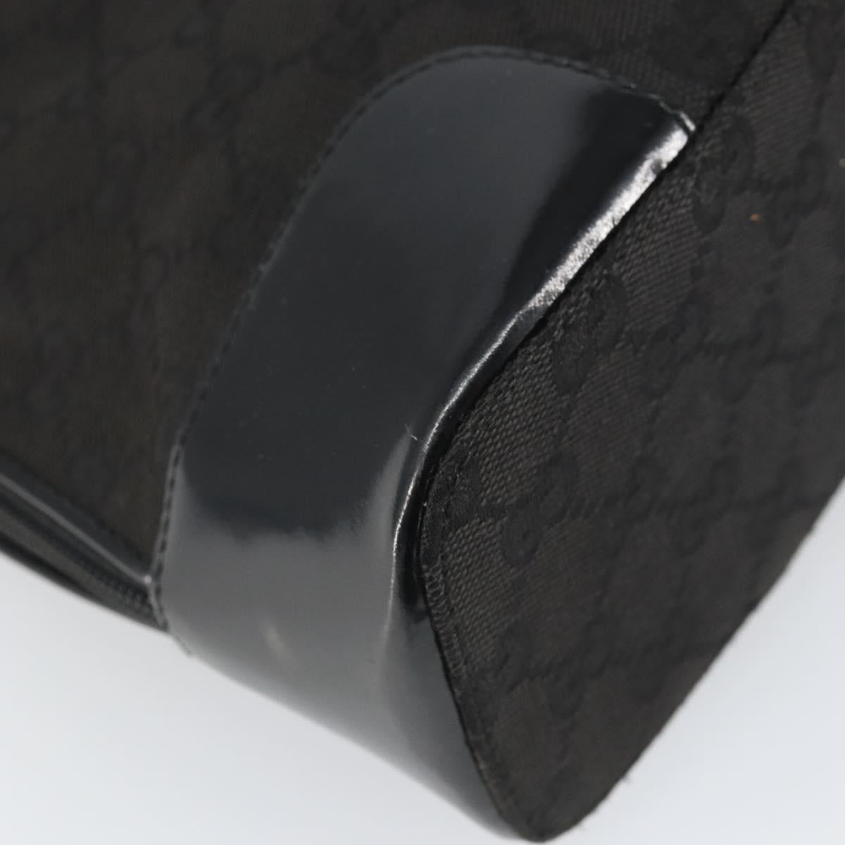 GUCCI GG Canvas Tote Bag Black Gold 002 1122 3444 Auth ep13276