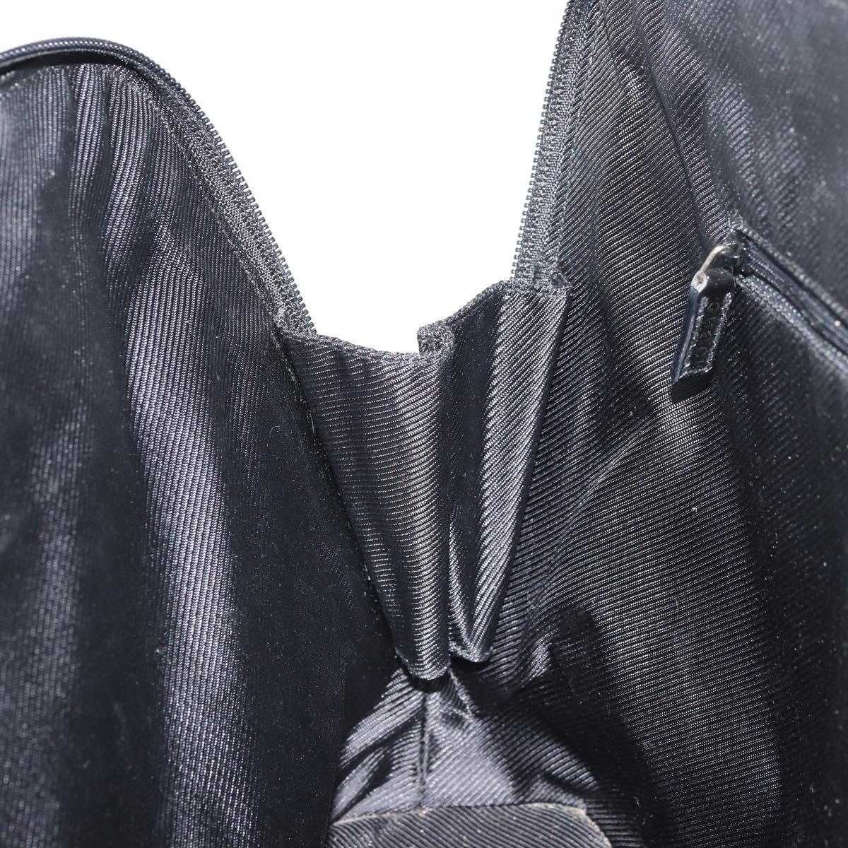 GUCCI GG Canvas Tote Bag Black Gold 002 1122 3444 Auth ep13276