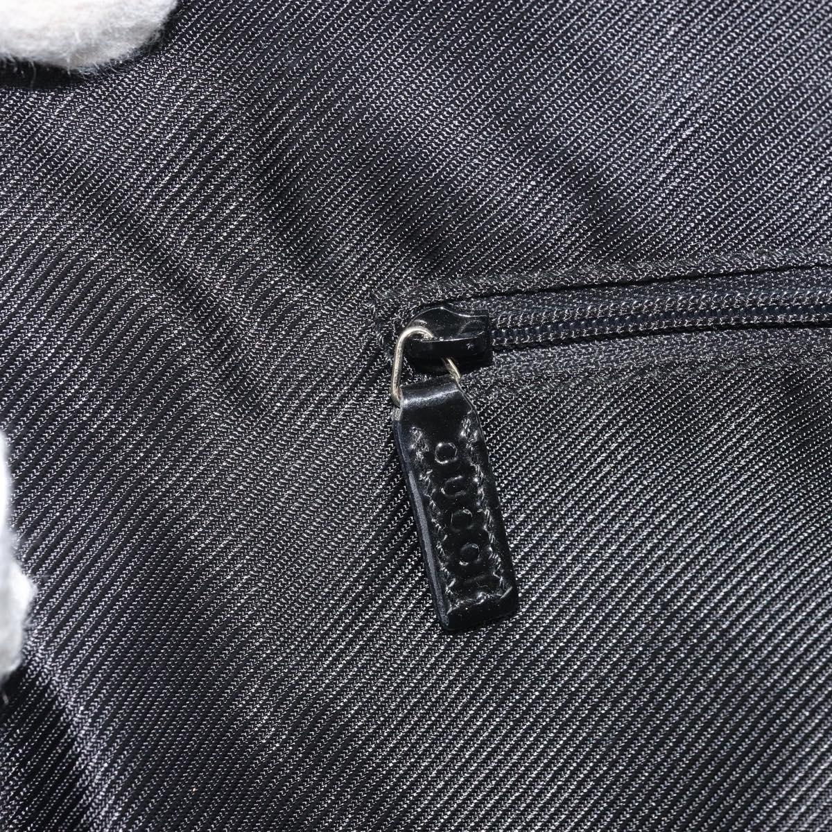 GUCCI GG Canvas Tote Bag Black Gold 002 1122 3444 Auth ep13276