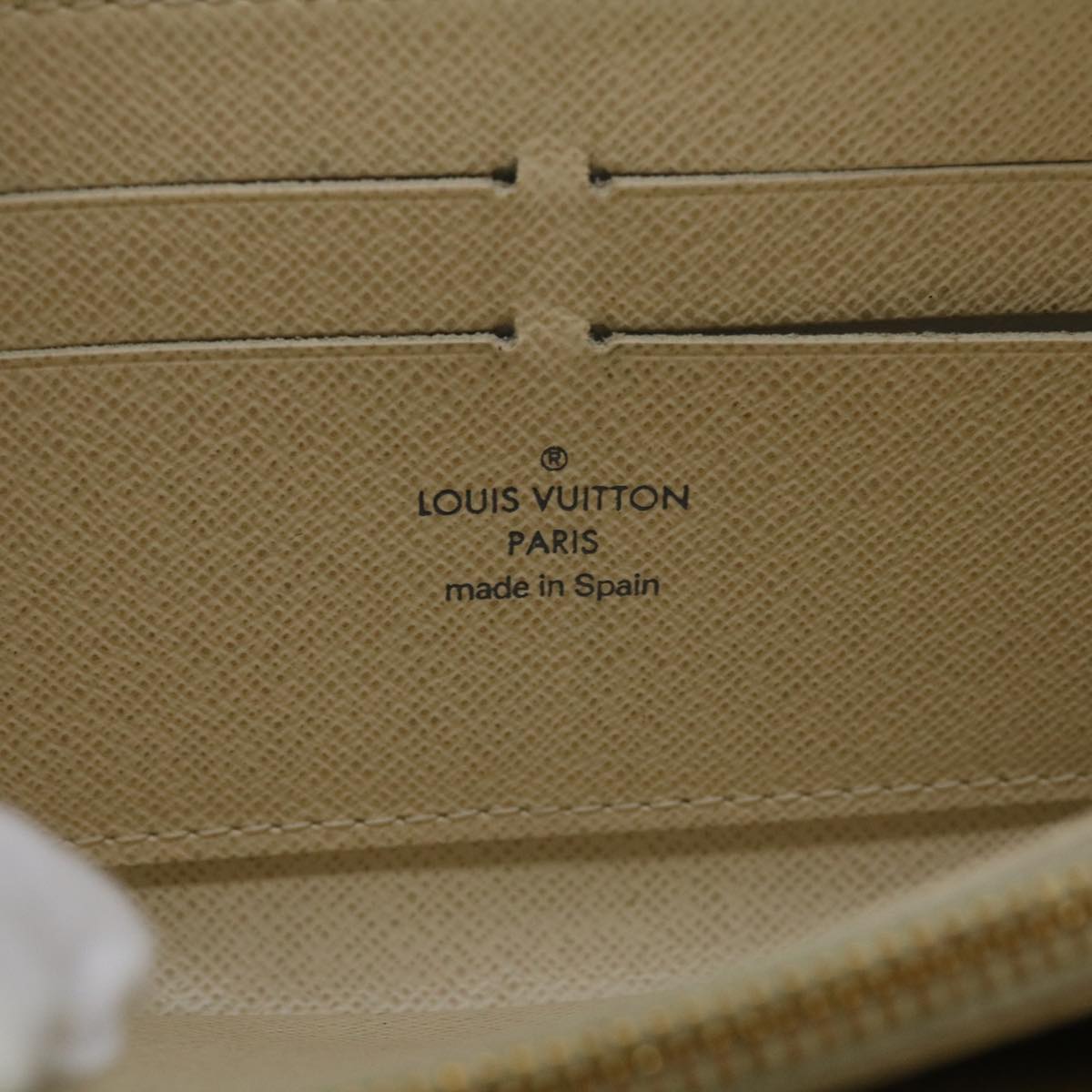 LOUIS VUITTON Damier Azur Zippy Wallet Long Wallet N63503 LV Auth ep1328