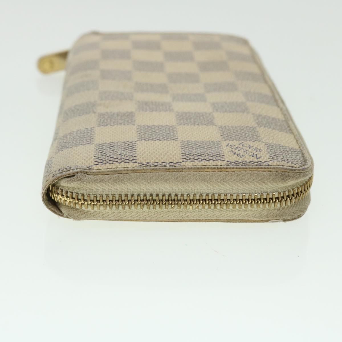 LOUIS VUITTON Damier Azur Zippy Wallet Long Wallet N63503 LV Auth ep1328