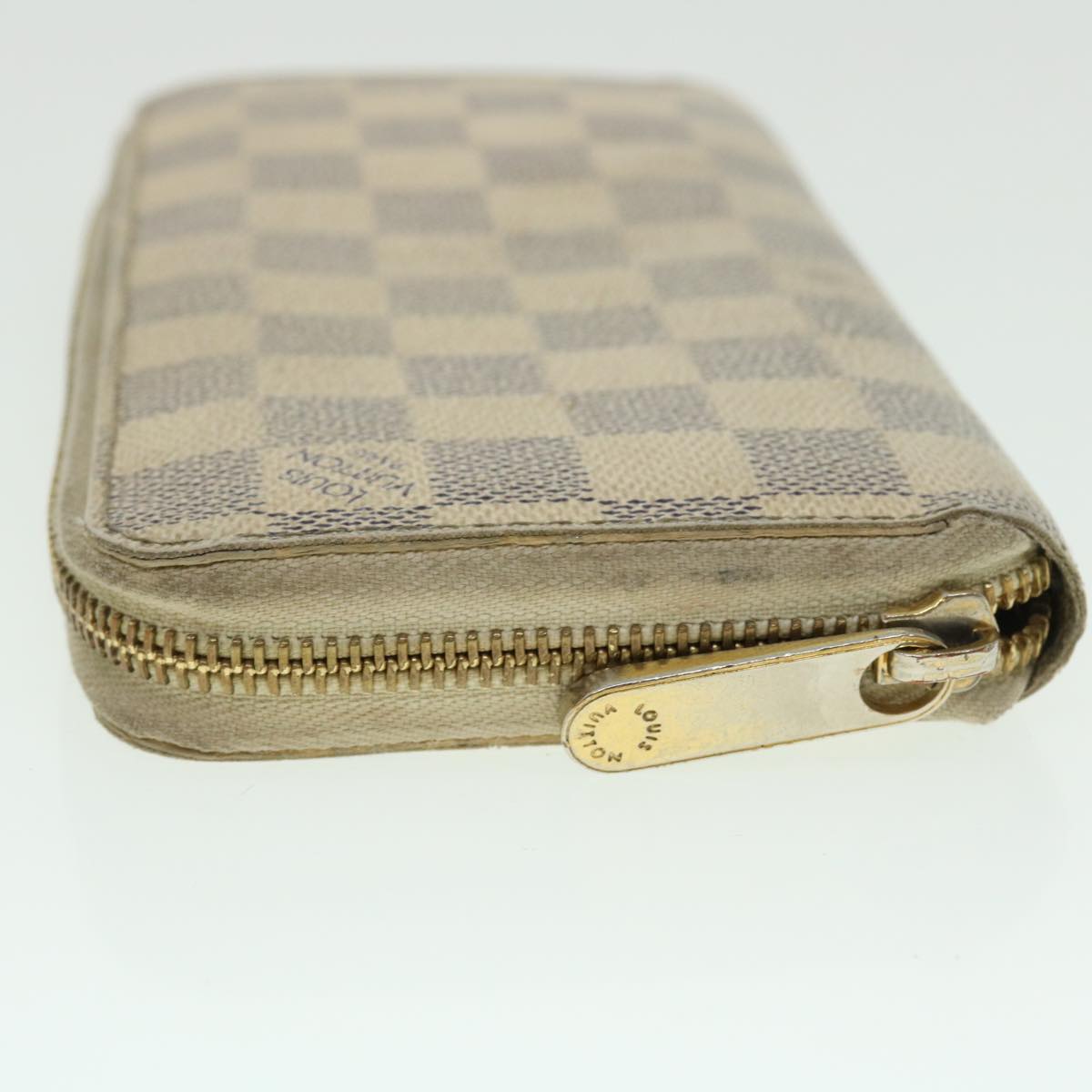 LOUIS VUITTON Damier Azur Zippy Wallet Long Wallet N63503 LV Auth ep1328