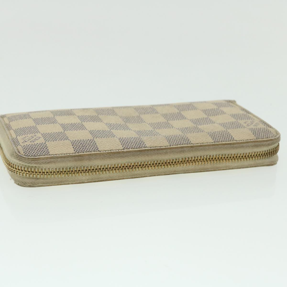 LOUIS VUITTON Damier Azur Zippy Wallet Long Wallet N63503 LV Auth ep1328