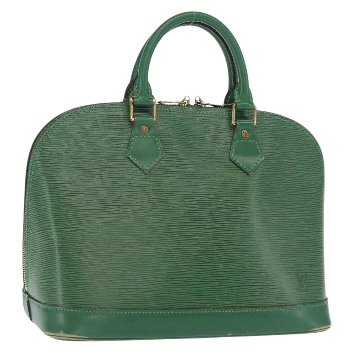LOUIS VUITTON Epi Alma Hand Bag Borneo Green M52144 LV Auth ep13290