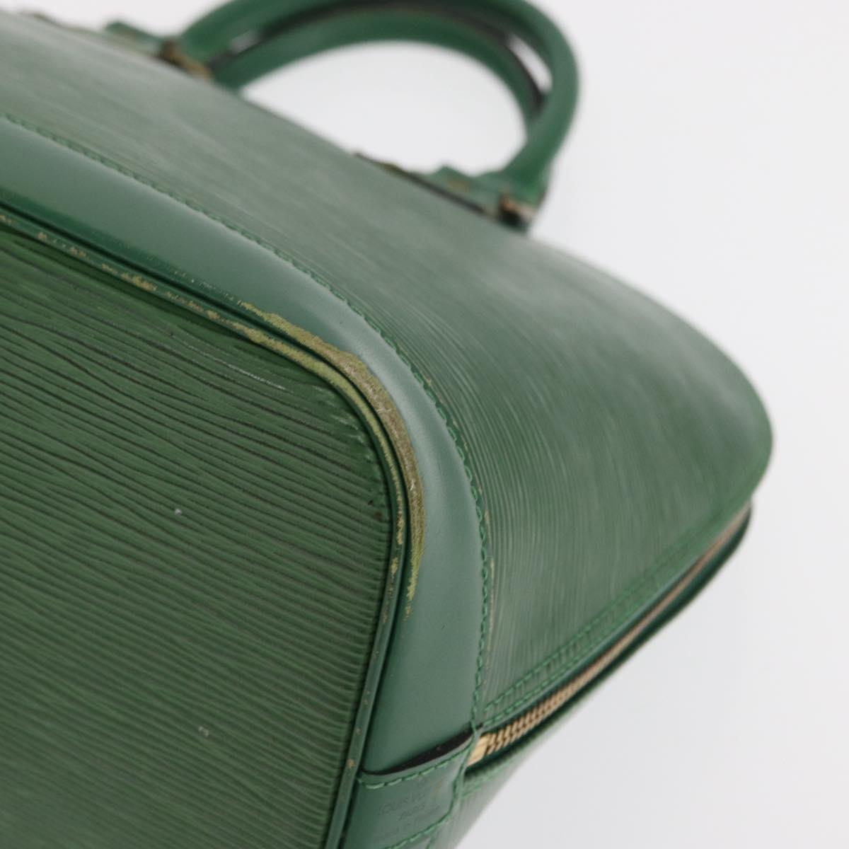 LOUIS VUITTON Epi Alma Hand Bag Borneo Green M52144 LV Auth ep13290