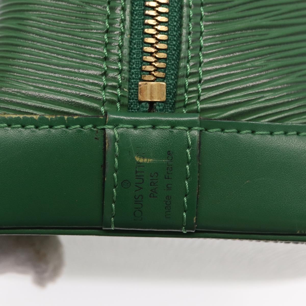 LOUIS VUITTON Epi Alma Hand Bag Borneo Green M52144 LV Auth ep13290