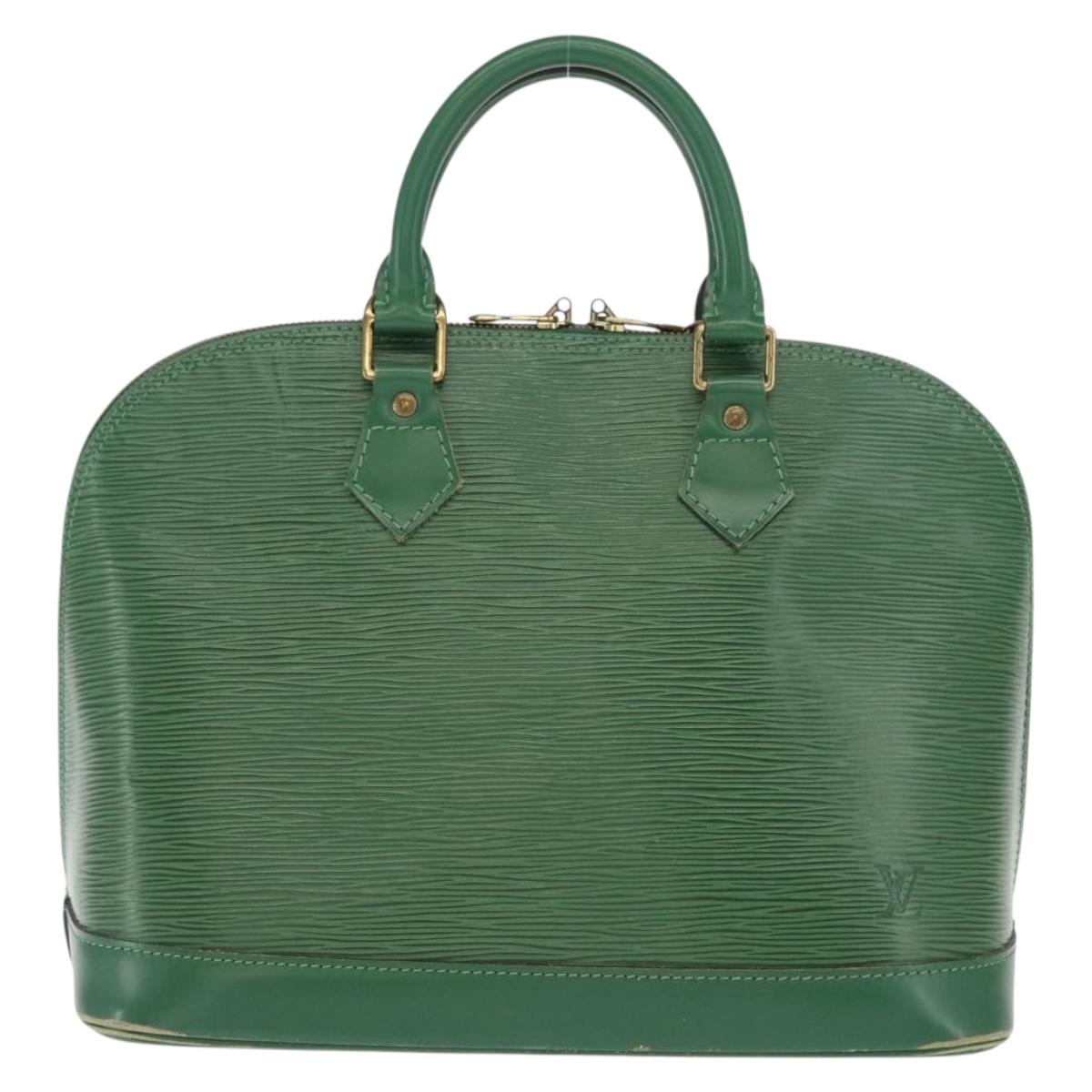 LOUIS VUITTON Epi Alma Hand Bag Borneo Green M52144 LV Auth ep13290