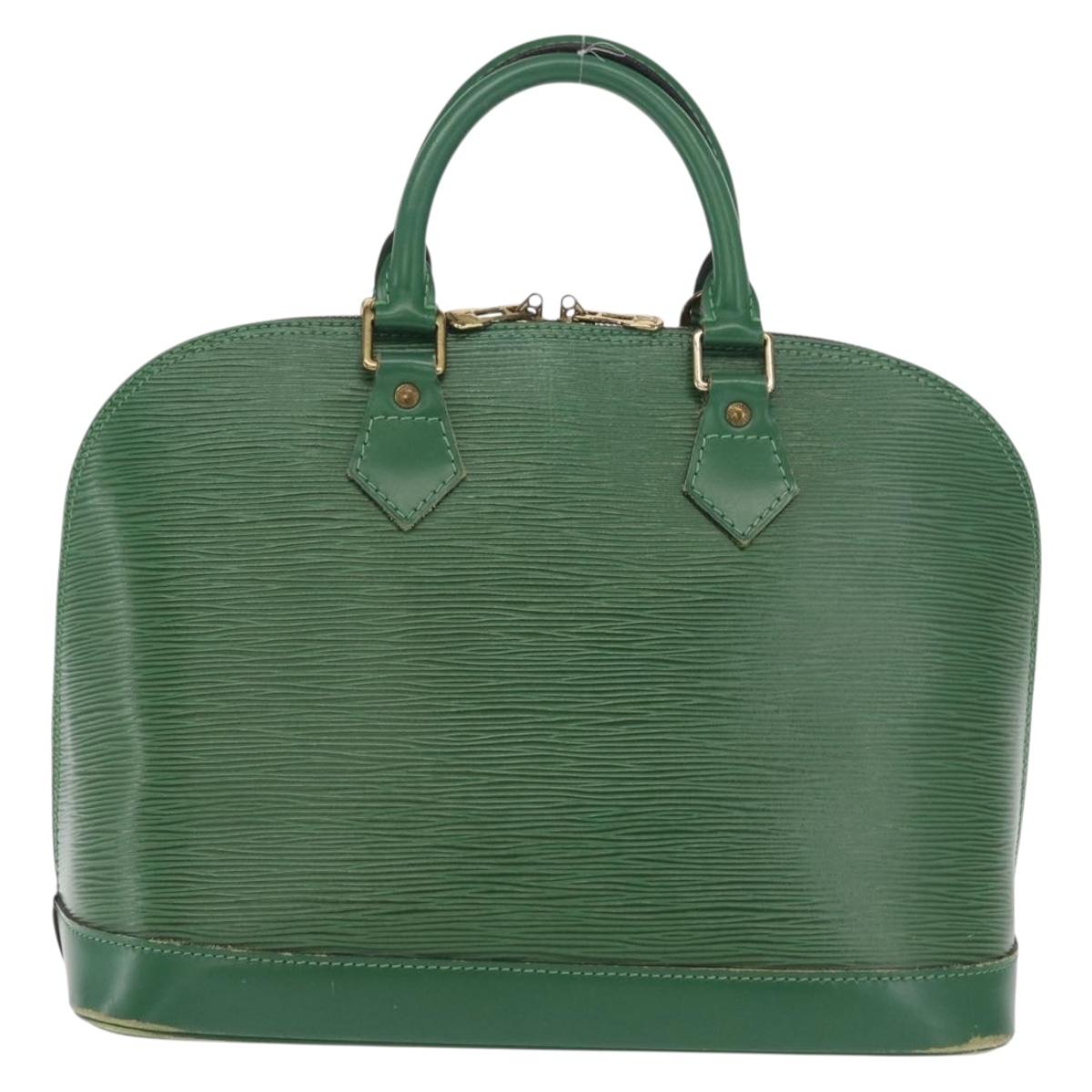 LOUIS VUITTON Epi Alma Hand Bag Borneo Green M52144 LV Auth ep13290