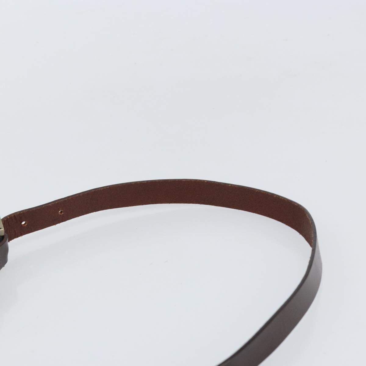 FENDI Zucca Canvas Shoulder Bag Black Brown Auth ep13292