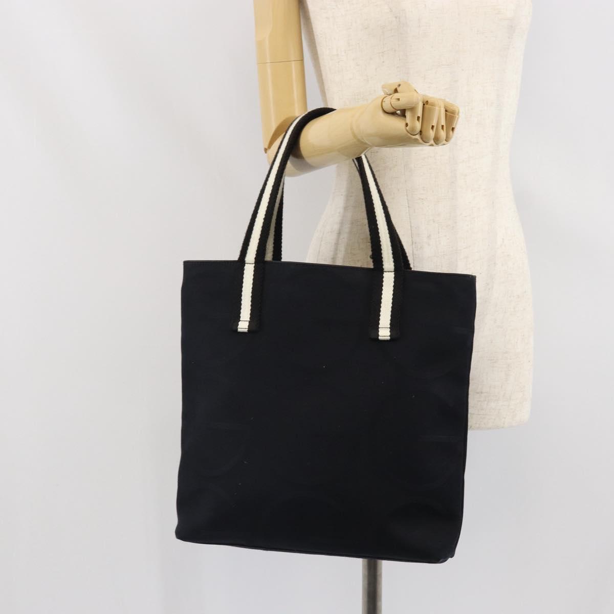 GUCCI Tote Bag Canvas Black 140691 Auth ep13293