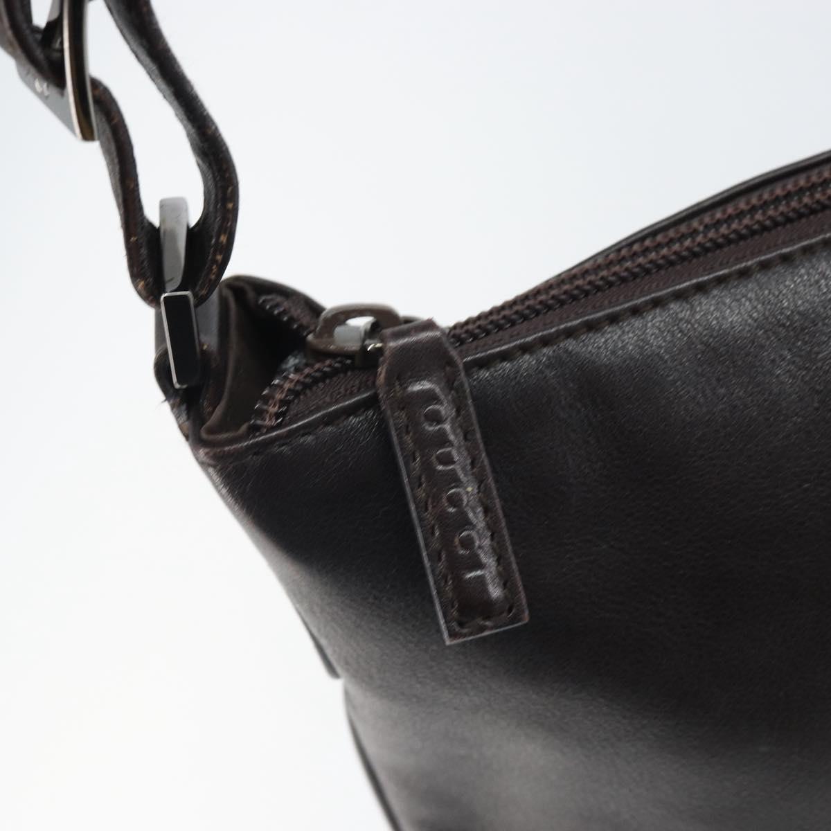 GUCCI GG Canvas Shoulder Bag Black Silver 001 1206 Auth ep13300