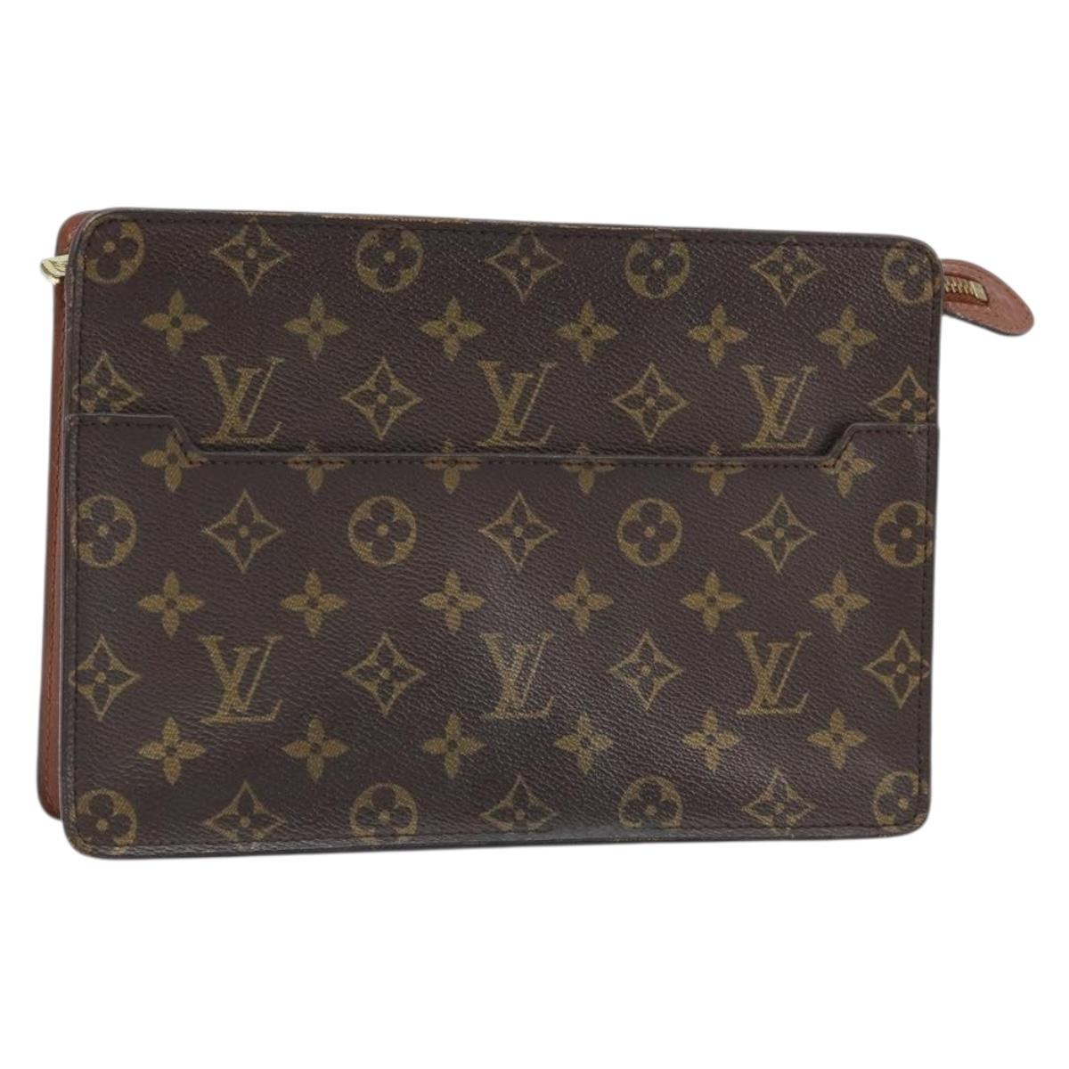 LOUIS VUITTON Monogram Pochette Homme Clutch Bag M51795 LV Auth ep13320