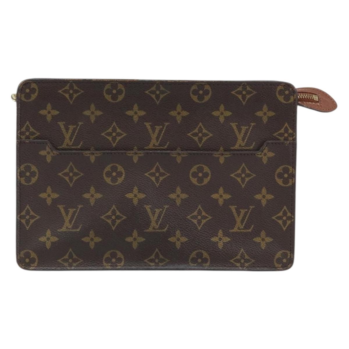 LOUIS VUITTON Monogram Pochette Homme Clutch Bag M51795 LV Auth ep13320
