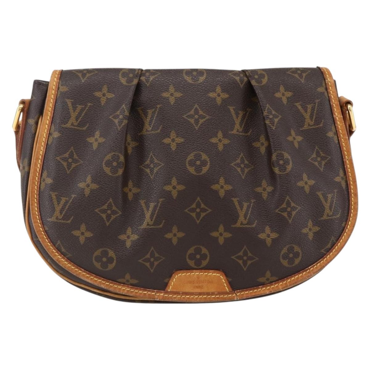 LOUIS VUITTON Monogram Menilmontant PM Shoulder Bag M40474 LV Auth ep13331