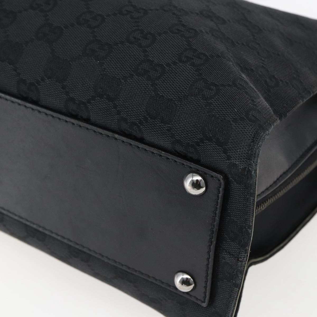 GUCCI GG Canvas Tote Bag Black 109140 Auth ep13339