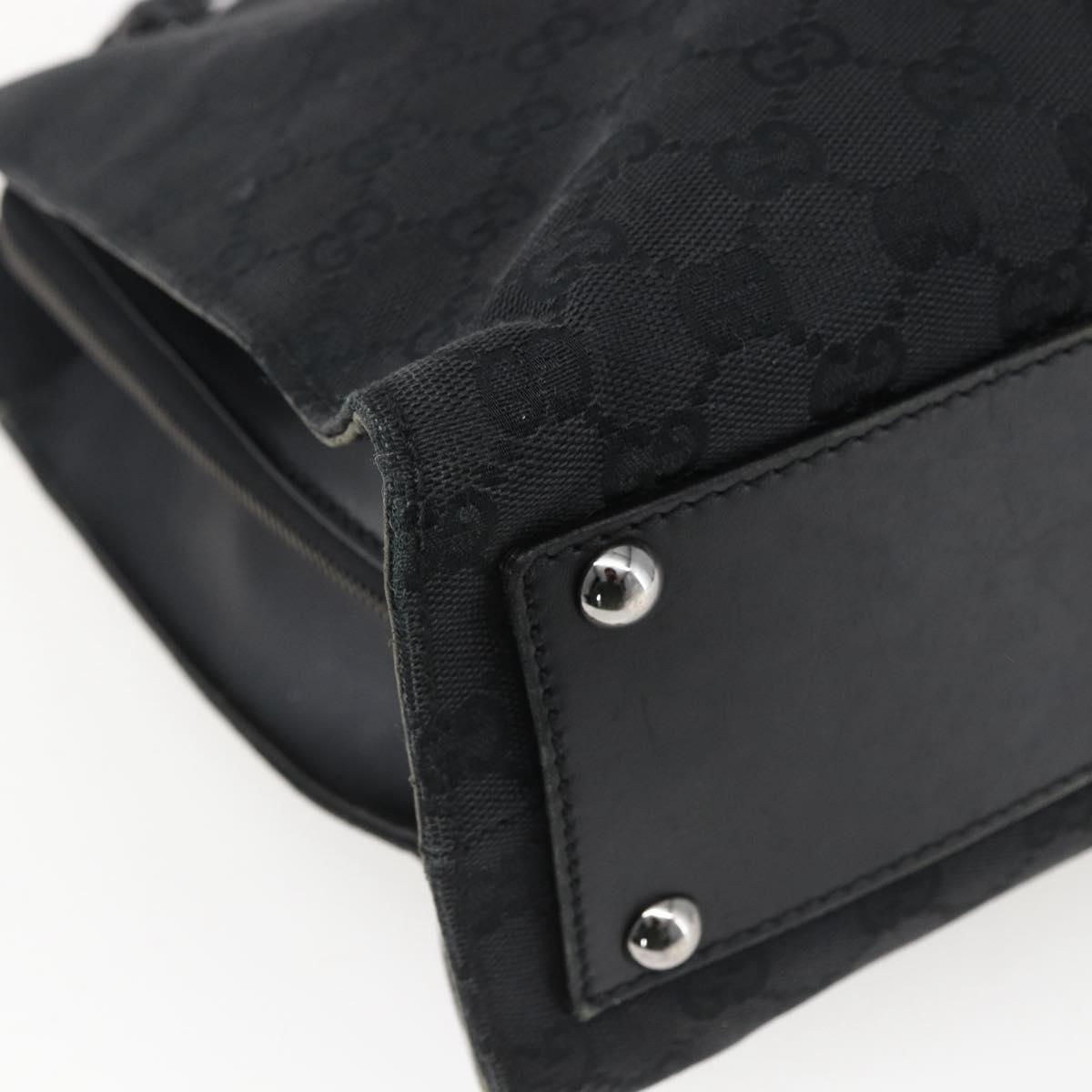 GUCCI GG Canvas Tote Bag Black 109140 Auth ep13339