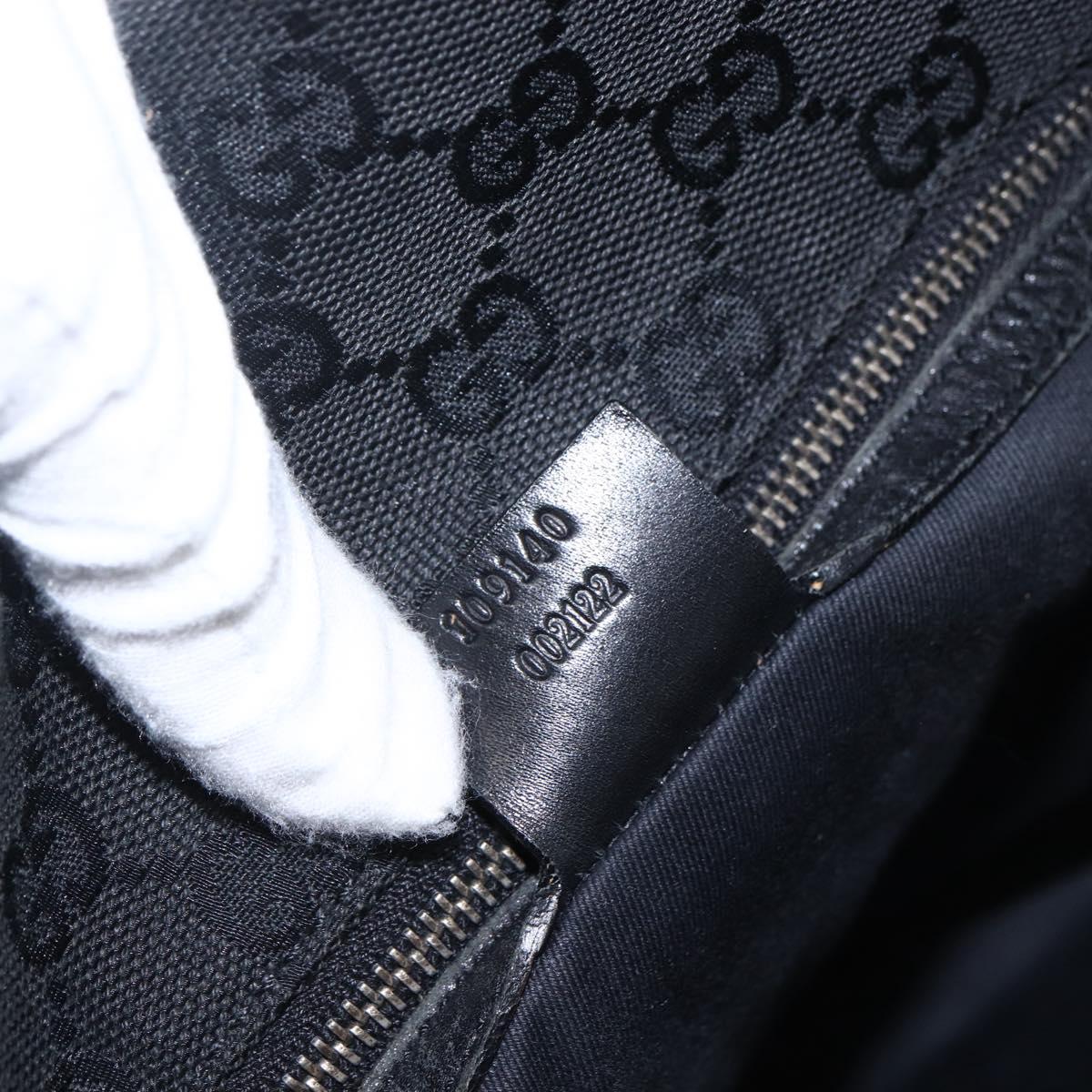 GUCCI GG Canvas Tote Bag Black 109140 Auth ep13339