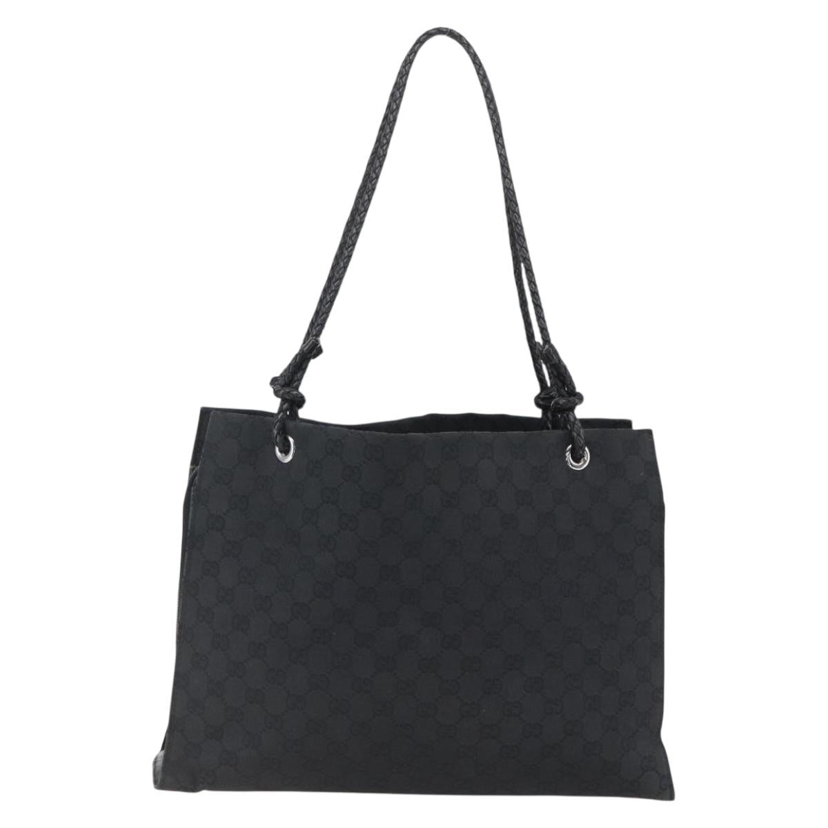 GUCCI GG Canvas Tote Bag Black 109140 Auth ep13339