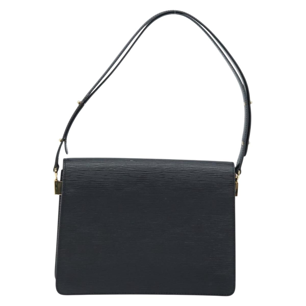 LOUIS VUITTON Epi Free Run Shoulder Bag Black M52402 LV Auth ep13349