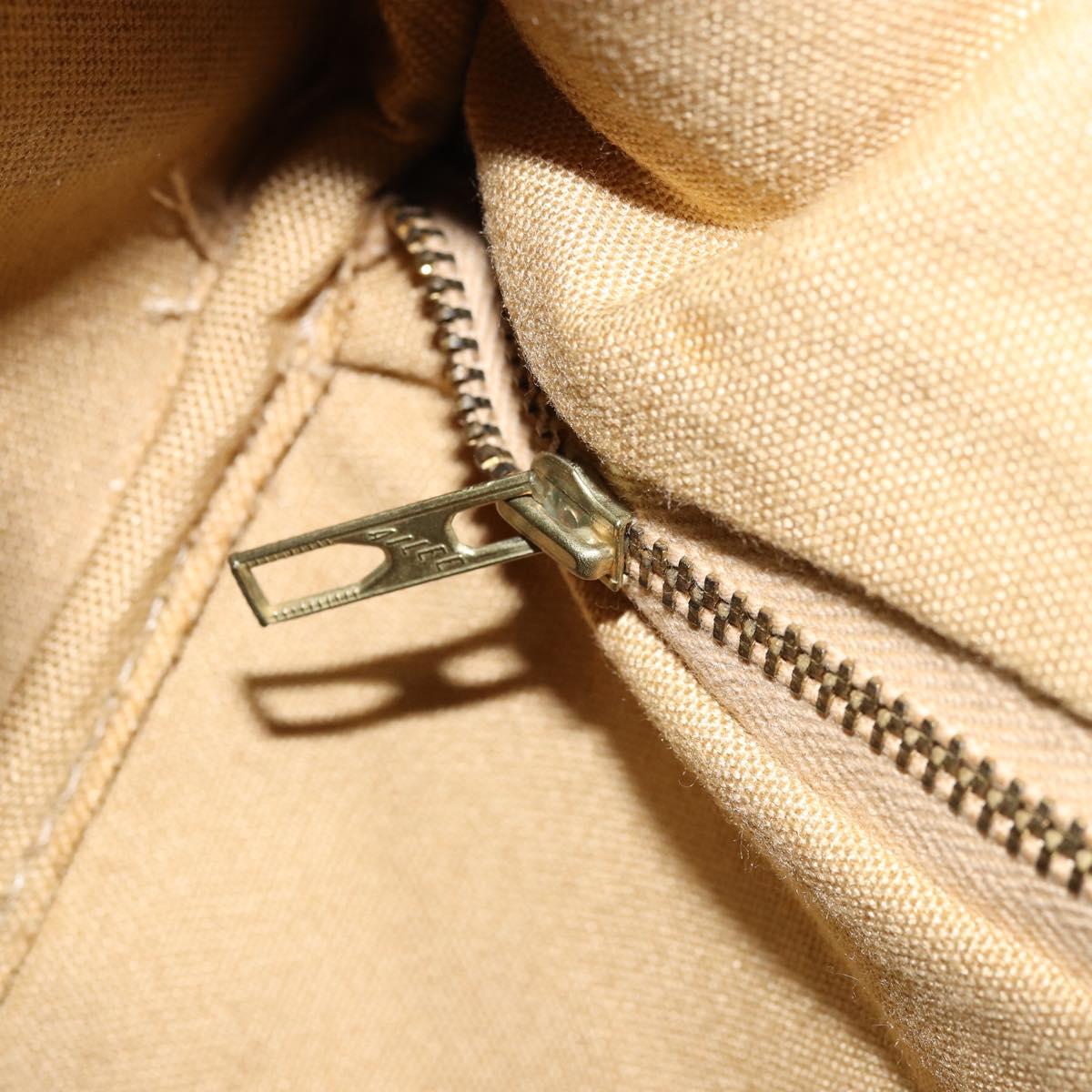 CELINE C Sulky Boston Bag Canvas Navy Gold Auth ep13370