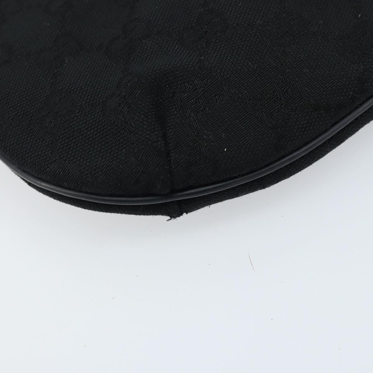 GUCCI GG Supreme Shoulder Bag Black Gold 904 02 020 Auth ep13376