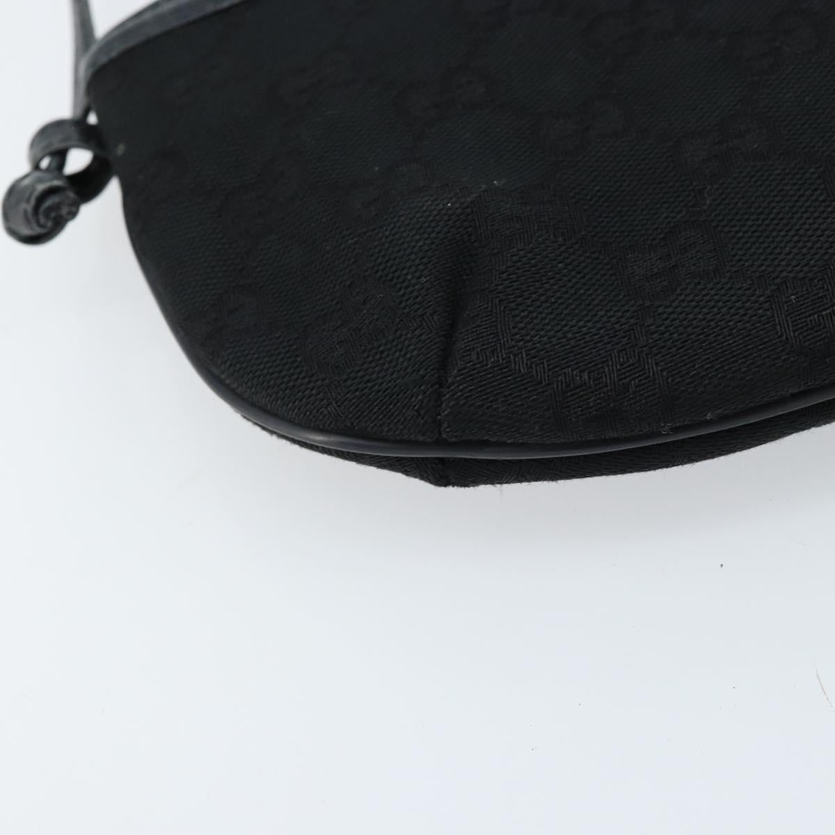 GUCCI GG Supreme Shoulder Bag Black Gold 904 02 020 Auth ep13376