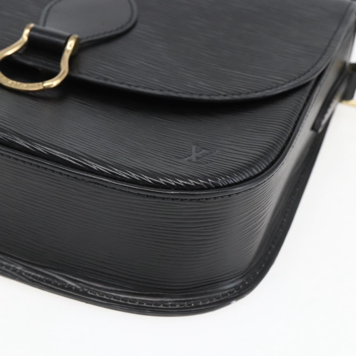 LOUIS VUITTON Epi Saint Cloud GM Shoulder Bag Black Noir M52192 LV Auth ep13380