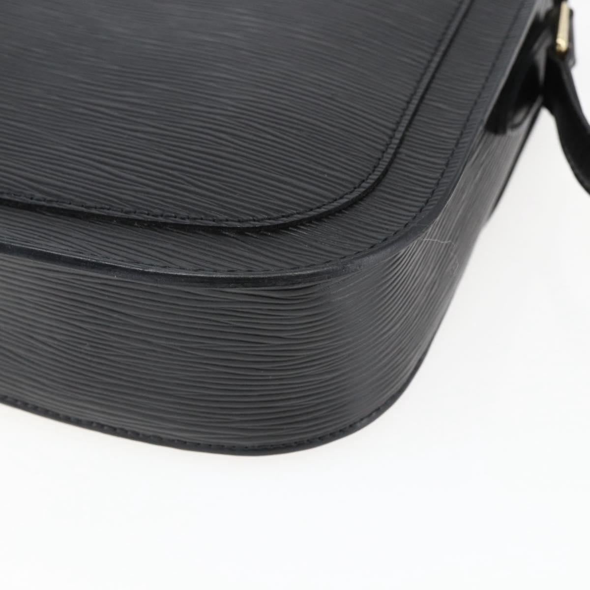 LOUIS VUITTON Epi Saint Cloud GM Shoulder Bag Black Noir M52192 LV Auth ep13380