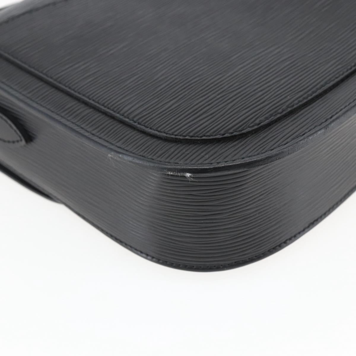 LOUIS VUITTON Epi Saint Cloud GM Shoulder Bag Black Noir M52192 LV Auth ep13380